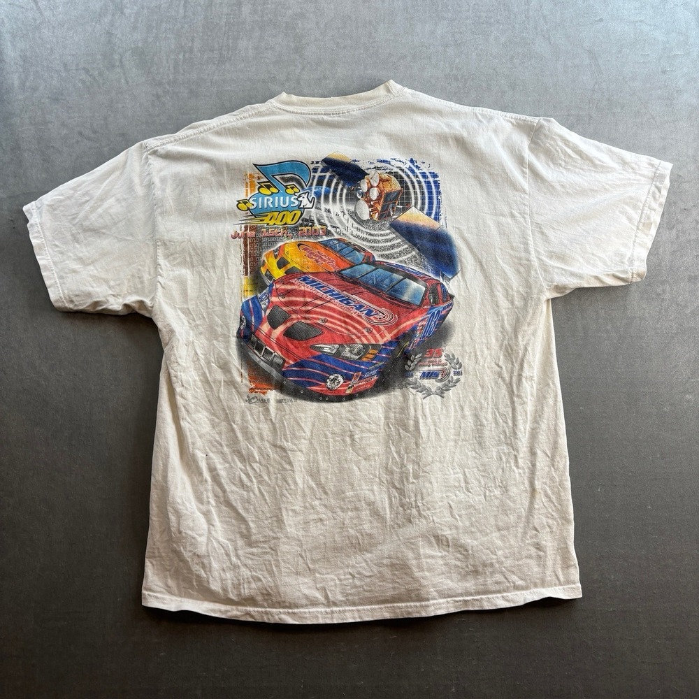 VTG 2003 Michigan International Speedway Sirius 400 NASCAR T Shirt Men's Large